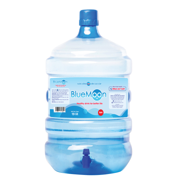 Nước uống ion Kềm BlueMoon Bình 19L